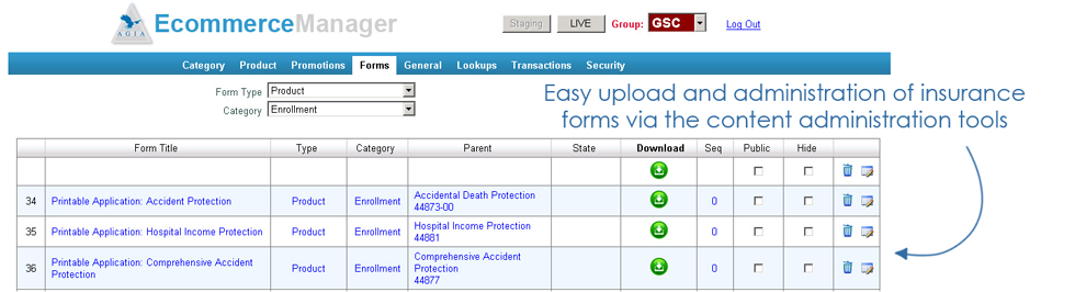 Master Policy Forms